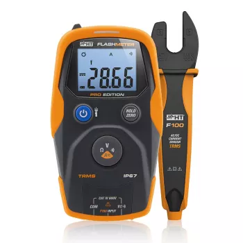 HT Instruments Flashmeter Pro Multimetro digitale TRMS con luxmetro e misura della durata del flash 1010601