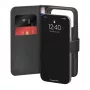 PURO Custodia Booklet per iPhone 17 Pro, pelle eco nera con 2 scomparti per carte PUIPC17P63BOOKC8BLK