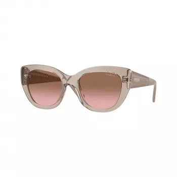 Vogue VO5567S Occhiali da sole donna Cat-Eye Trasparente Rosa / Marrone chiaro Gradient 52mm VO5567S299014
