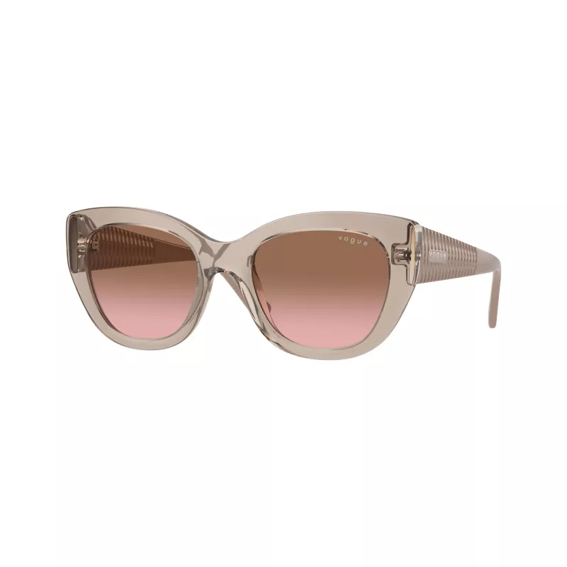 Vogue VO5567S Occhiali da sole donna Cat-Eye Trasparente Rosa / Marrone chiaro Gradient 52mm VO5567S299014