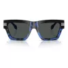 Versace VE4464-545887 Occhiali da sole donna a occhio di gatto, nero/grigio, 55mm