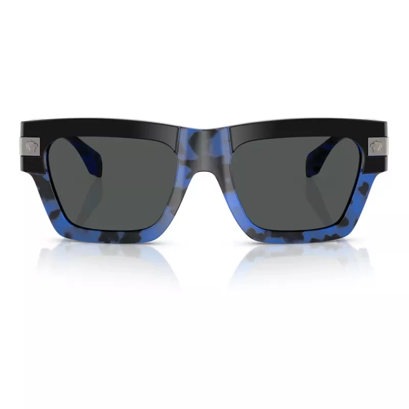 Versace VE4464-545887 Occhiali da sole donna a occhio di gatto, nero/grigio, 55mm