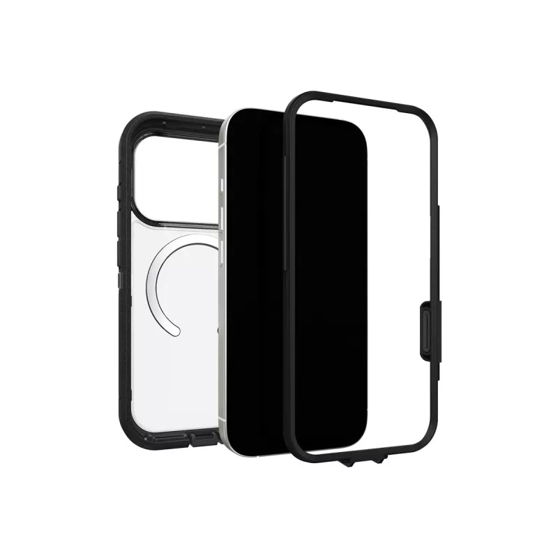 OtterBox Defender Series XT Clear Camera Control Cover per Apple iPhone 17 Pro – Trasparente/nero 77-98518