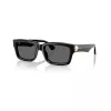 Burberry BE4443-300187 Occhiali da sole donna, montatura nera, lenti grigie, 55/20/145 mm