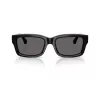 Burberry BE4443-300187 Occhiali da sole donna, montatura nera, lenti grigie, 55/20/145 mm