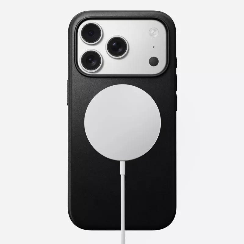NOMAD Modern custodia in pelle per iPhone 17 Pro MagSafe nero