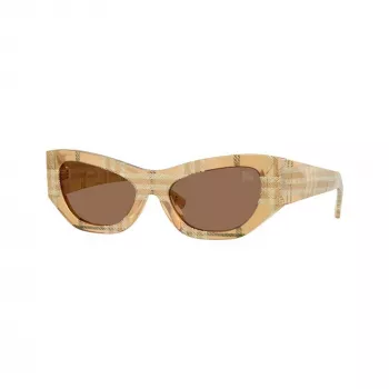 Burberry donna BE4450U415773 occhiali da sole squadrati, Havana/marrone sfumato, 54mm