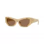 Burberry donna BE4450U415773 occhiali da sole squadrati, Havana/marrone sfumato, 54mm