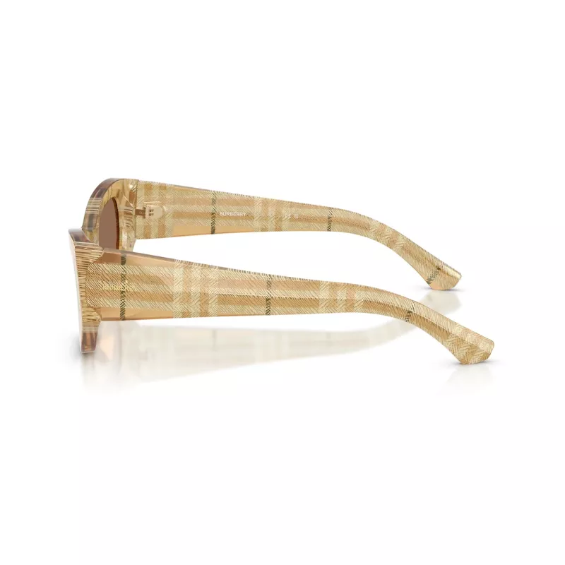Burberry donna BE4450U415773 occhiali da sole squadrati, Havana/marrone sfumato, 54mm