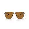 Armani Exchange AX2037S 600383 occhiali da sole uomo Polarized Pilot, nero opaco/grigio, 60mm