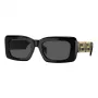 Versace VE4444UGB187 occhiali da sole donna Cat-Eye, montatura nera, lenti grigie Gradient, 54mm