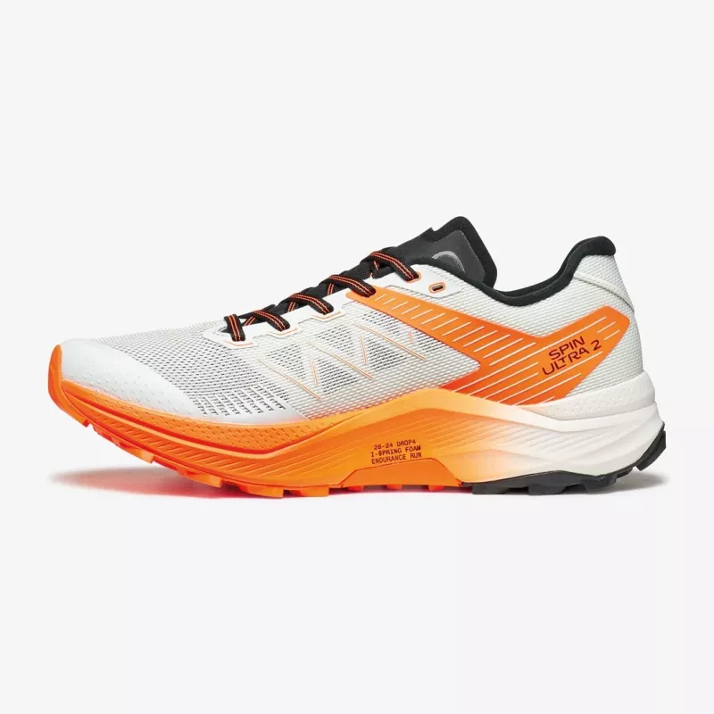 Scarpa Spin Ultra 2 scarpe da trail running - Ice Orange/Fluo Yellow - EU 46