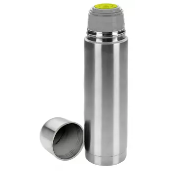 IBILI borraccia termica isotermica in acciaio inox, 1000 ml, argento spazzolato