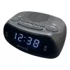 AIWA CR-09J radio orologio FM con doppia sveglia, display LED, nero