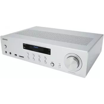 AIWA AMU-120BT/SL micro impianto Hi-Fi con Bluetooth, DAB+/FM, 200W PMPO, argento