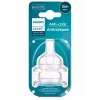 Tettarelle in silicone per biberon anti-colica Philips Avent, flusso medio, 3M+, confezione da 2