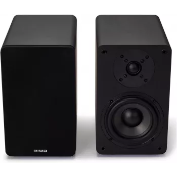 Diffusori da scaffale attivi Hi-Fi 2.0 AIWA 2x70W RMS, nero