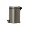 Pattumiera a pedale Brabantia NewIcon 5 litri, Platinum