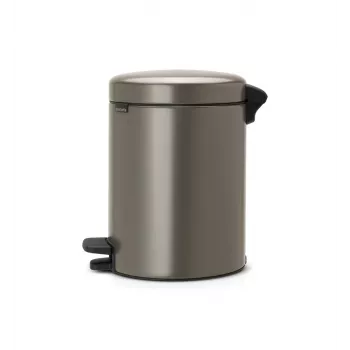Pattumiera a pedale Brabantia NewIcon 5 litri, Platinum