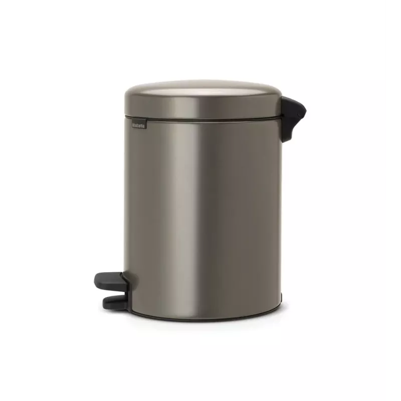Pattumiera a pedale Brabantia NewIcon 5 litri, Platinum