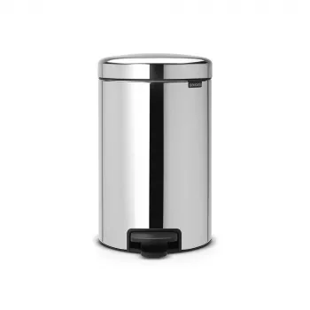 Pattumiera a pedale Brabantia NewIcon 12L, Brilliant Steel