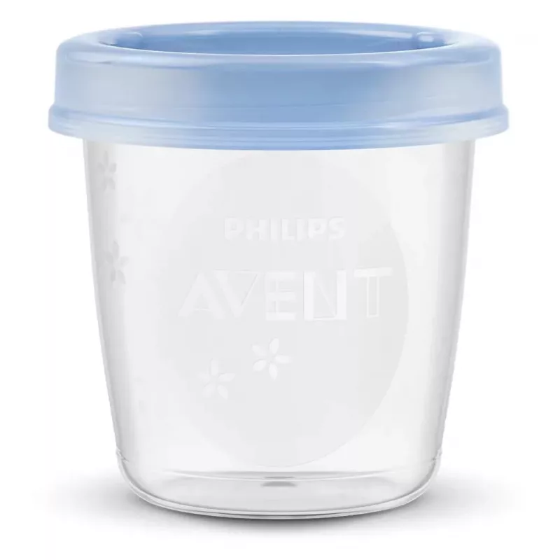 Contenitori per latte materno e alimenti per neonati Philips Avent 180 ml (confezione da 5) con coperchi
