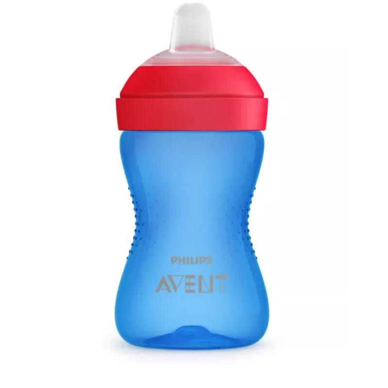 Bicchiere per imparare a bere Philips Avent My Grippy con beccuccio morbido 300ml, 9M+, blu