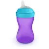 Bicchiere per imparare a bere Philips AVENT My Grippy con beccuccio morbido 300 ml, 9m+, viola