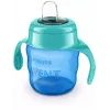 Philips AVENT Easy Sip bicchiere per imparare a bere con maniglie, 6M+, 200 ml, rivestimento in silicone, verde