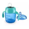 Philips AVENT Easy Sip bicchiere per imparare a bere con maniglie, 6M+, 200 ml, rivestimento in silicone, verde