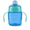 Philips AVENT Easy Sip bicchiere per imparare a bere con maniglie, 6M+, 200 ml, rivestimento in silicone, verde