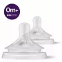 Philips Avent Natural Response tettarella in silicone per biberon, flusso lento, 0M+, confezione da 2, silicone