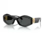Versace VE4466UGB187 occhiali da sole uomo montatura nera lenti grigio scuro 54-19-140