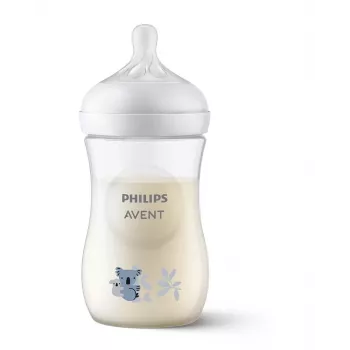 Philips Avent Natural Response biberon Koala 260 ml con tettarella flusso medio, 1M+