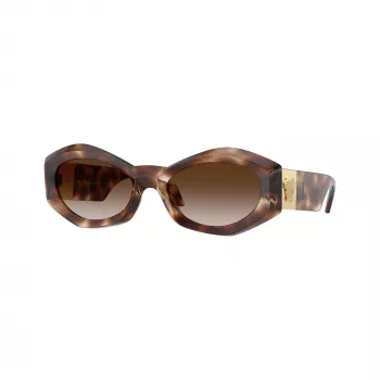 Versace VE4466U occhiali da sole uomo, quadrati, acetato, montatura nera, lenti grigie, 54mm VE4466U54613B