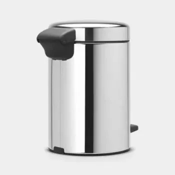 Brabantia NewIcon pattumiera a pedale 5L Brilliant Steel