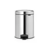 Brabantia NewIcon pattumiera a pedale 5L Brilliant Steel