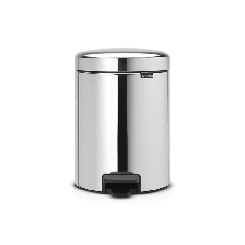 Brabantia NewIcon pattumiera a pedale 5L Brilliant Steel