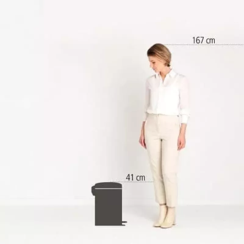 Brabantia NewIcon pattumiera a pedale 12L Matt Steel