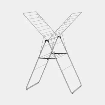 Brabantia HangOn stendibiancheria da parete, 20 m, Metallic Grey