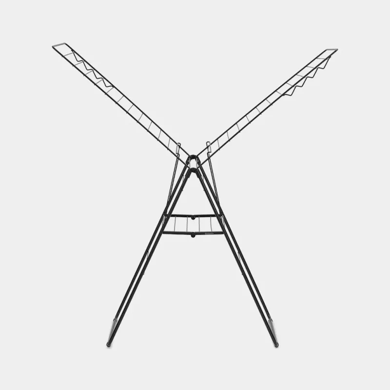 Brabantia HangOn stendibiancheria a libera installazione 25m, nero opaco