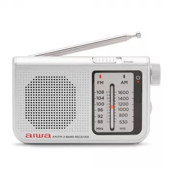 AIWA RS-55/SL radio portatile analogica AM/FM da tasca, grigia
