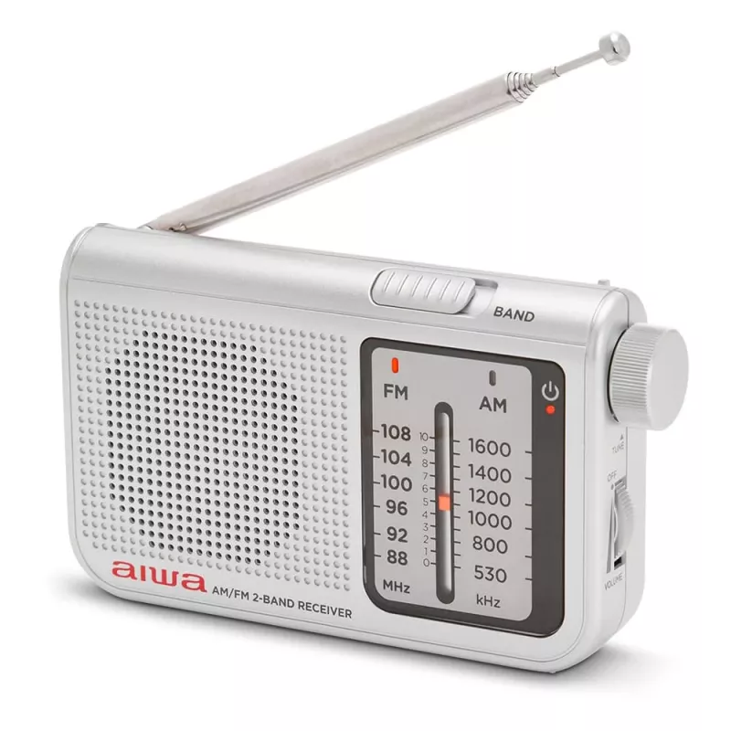 AIWA RS-55/SL radio portatile analogica AM/FM da tasca, grigia