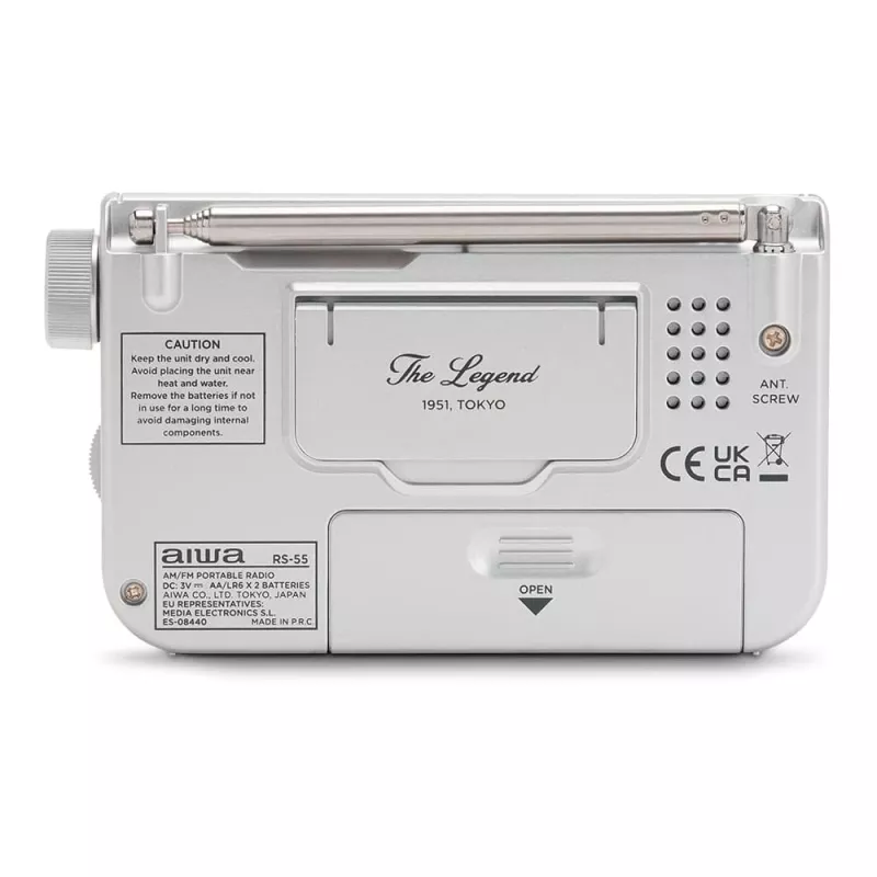 AIWA RS-55/SL radio portatile analogica AM/FM da tasca, grigia