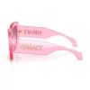 Versace VE4496U53705M occhiali da sole donna cat-eye, havana/marrone sfumato, 54mm