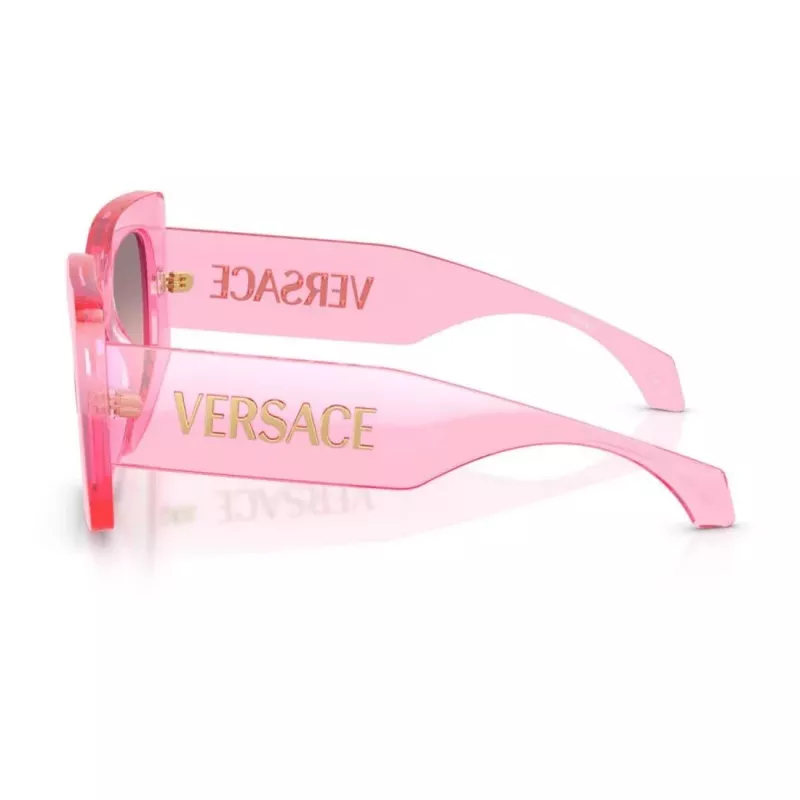 Versace VE4496U53705M occhiali da sole donna cat-eye, havana/marrone sfumato, 54mm
