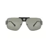 Versace VE2251-1001-2 occhiali da sole uomo pilot aviator montatura nera lenti grigie 63mm