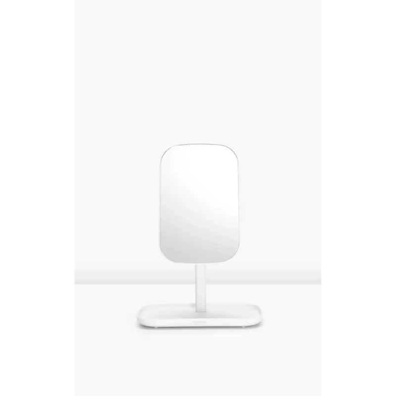 BRABANTIA ReNew Specchio da parete con ripiano, bianco