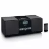 Lenco MC-030BK Micro-impianto musicale con Bluetooth, CD, radio FM, USB, AUX, nero
