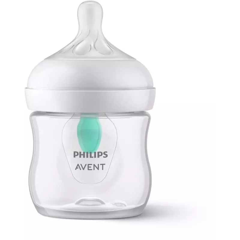 Philips Avent Natural Response Biberon anticolica con valvola AirFree, 125 ml, Newborn Flow 1, 0m+
